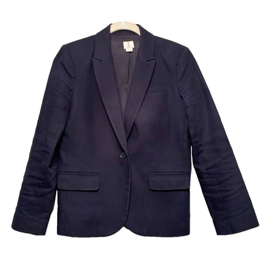 J BY J CREW NAVY BLUE SUIT JACKET SIZE 4